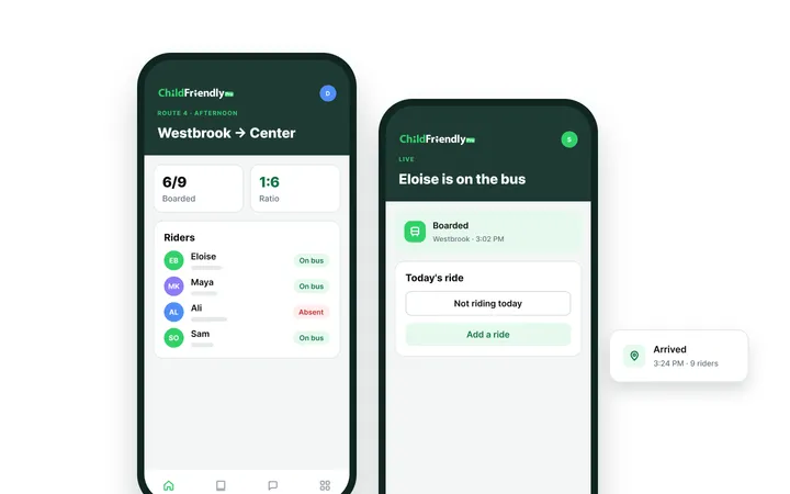School Transport & Live Mobile Driver Rosters