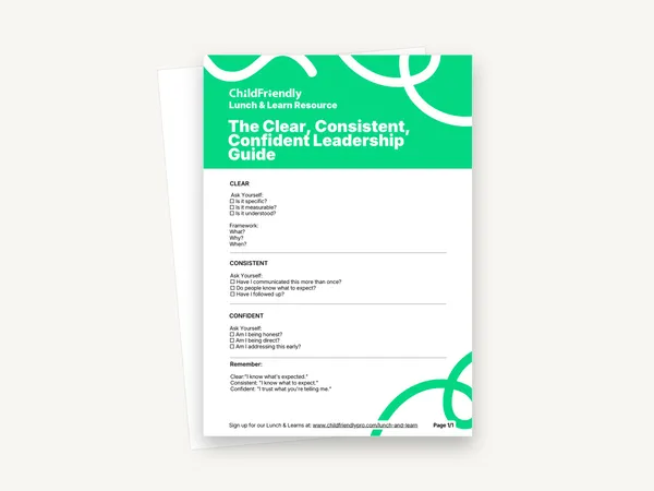 Preview of the The Clear, Consistent, Confident Leadership Guide