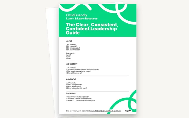 Preview of the The Clear, Consistent, Confident Leadership Guide