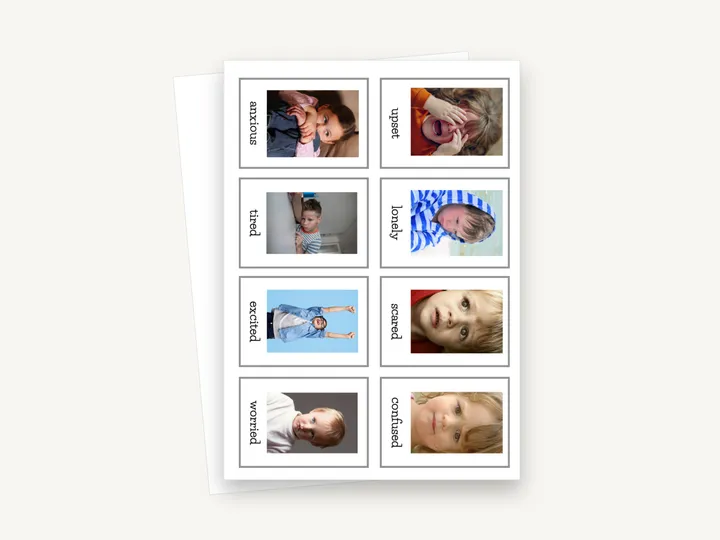 Preview of the Emotion Flashcards: Kids’ Feelings & Faces