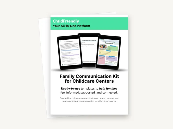 Preview of the Family Communication Kit for Child Care Centers