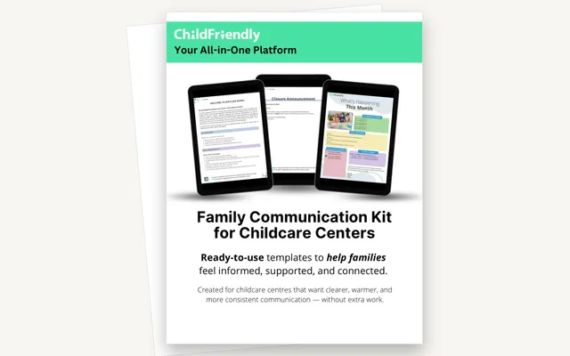 Preview of the Family Communication Kit for Child Care Centers