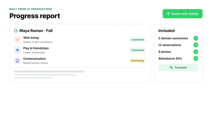Digital Milestone Tracking & Child Portfolios