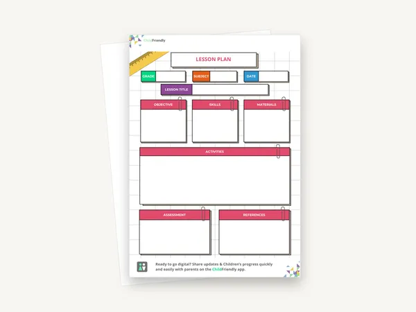 Preview of the Lesson Plan Template