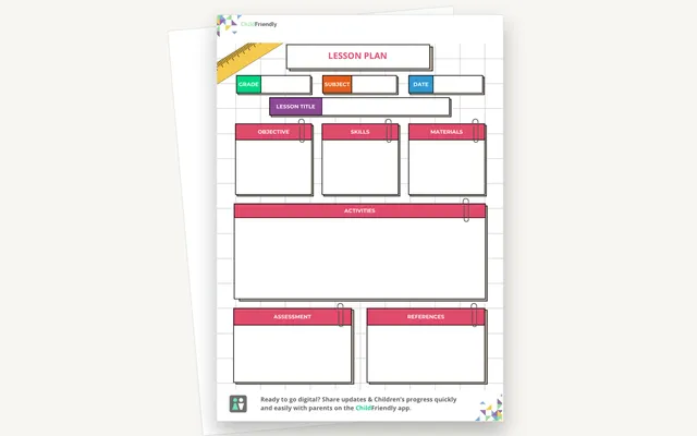 Preview of the Lesson Plan Template