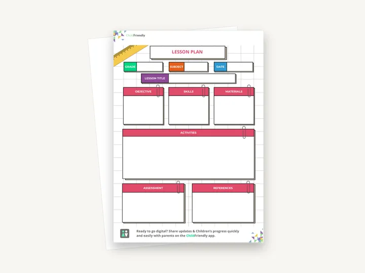 Preview of the Lesson Plan Template