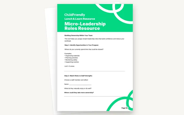 Preview of the Micro-Leadership Roles Resource