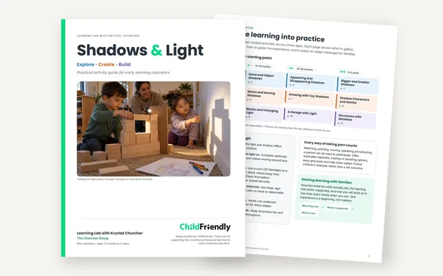 Preview of the Shadows & Light: Explore, Create, Build Activity Guide