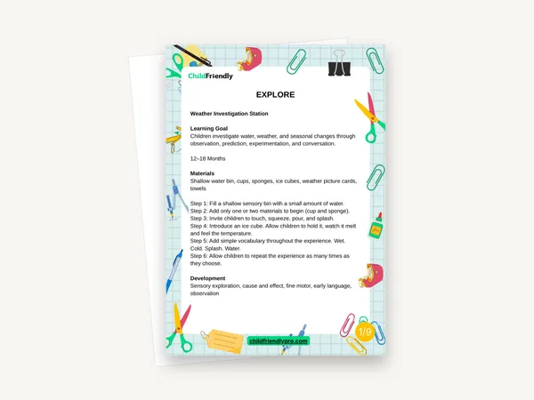 Preview of the Water, Weather & Wonder Activity Pack
